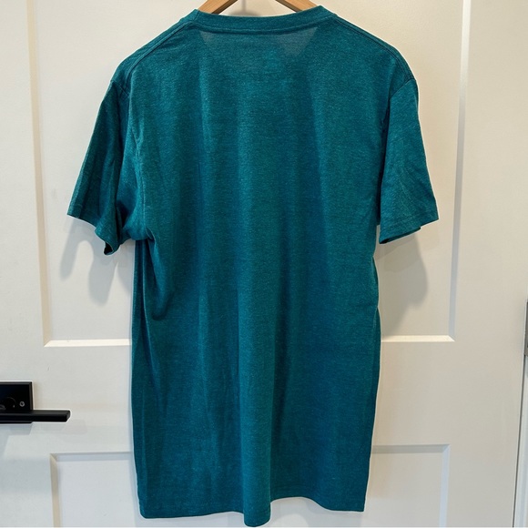 Peanuts Snoopy "I'd Rather Be Sleeping" Women's Teal Short Sleeve T-Shirt Size M - Picture 4 of 5